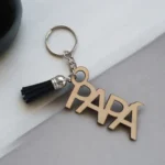 LLavero de madera personalizable