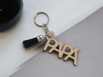 LLavero de madera personalizable