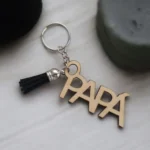 LLavero de madera personalizable