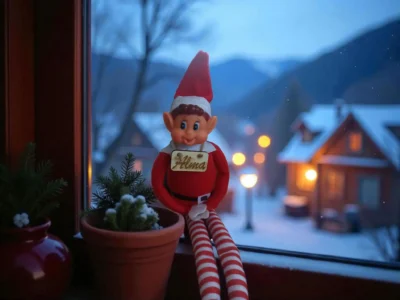 Elfo travieso Navidad