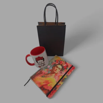 Pack regalo libreta + taza Frida khalo
