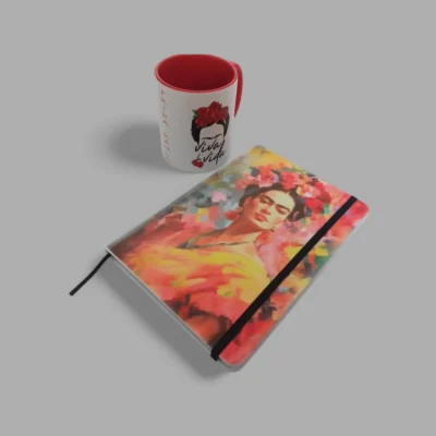 Pack regalo libreta + taza Frida khalo