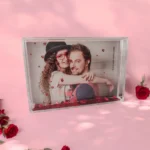 Marco de agua con corazones personalizable