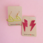 Pendientes Corazón Flúor