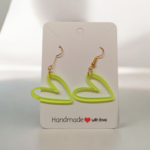 Pendientes Corazón Flúor