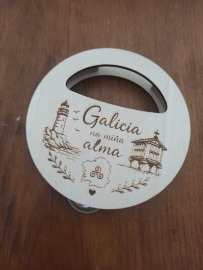 Pandereta personalizada detalle artesanal invitados