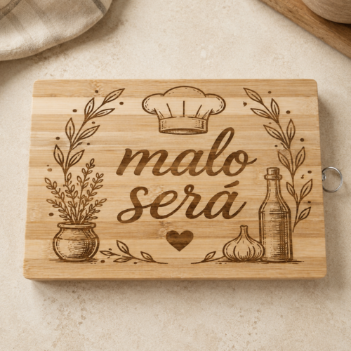 Tabla de cocina personalizada bambú